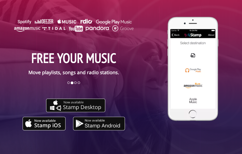 Mobile & Web App Dev for Music Migration Service - STMAP screenshot 1